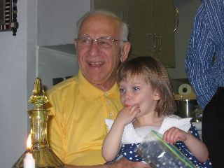 ayla and grandpa norman, shabbat